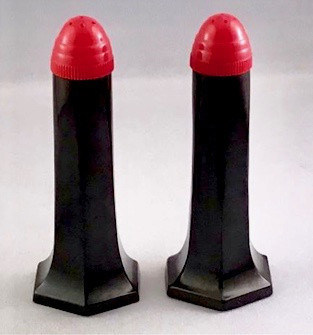 BO18 black monument S & P shakers